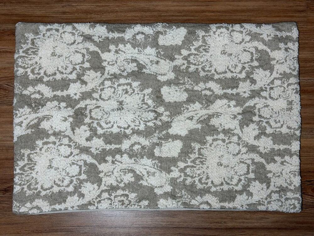 Pottery Barn Josephine Damask Lumbar Pillow Cover 20" x 30" Neutral- Sample Pull